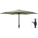 Parasol Ø3m retourné vert olive