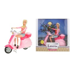 Toi Toys Lauren Teen poupée sur scooter