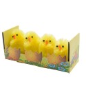 Poussins chenille 4cm boîte de 4 pièces