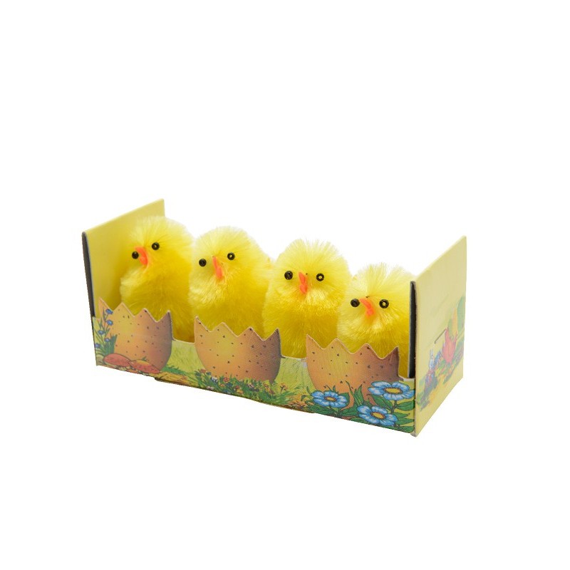 Poussins chenille 4cm boîte de 4 pièces