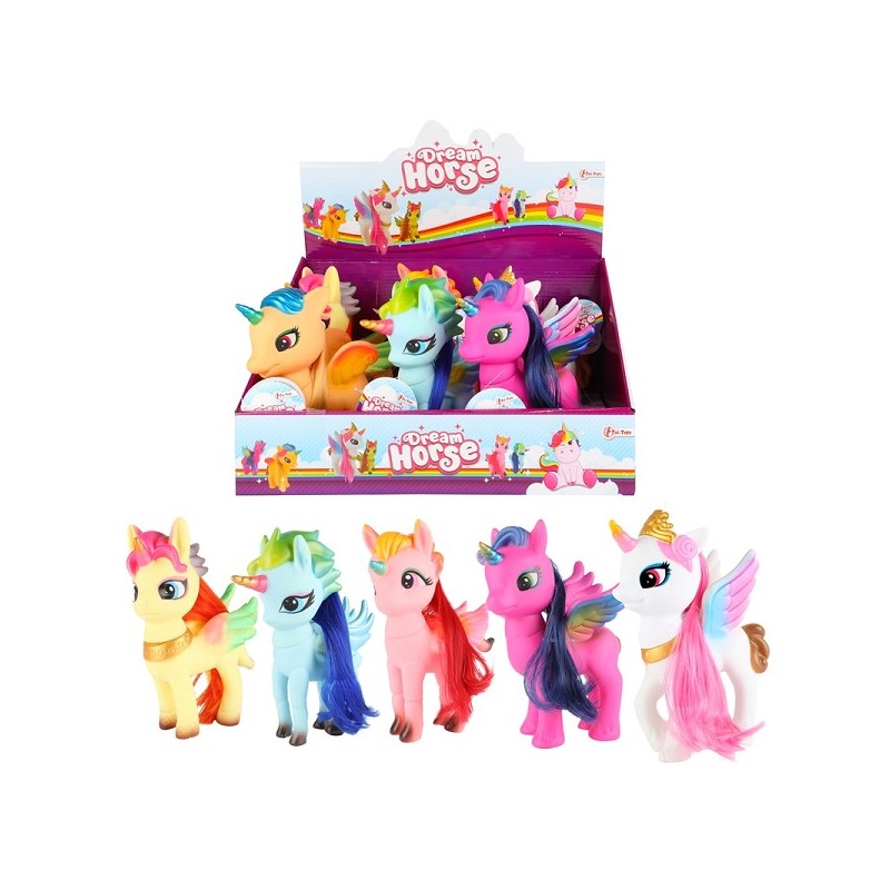 Toi Toys Dream Horse Licorne cheveux longs 19cm