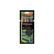 Stabilo GreenColors Arty trousse à crayons de couleur de 12 pièces