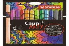 Stabilo Cappi Arty viltstiften 12 stuks in etui