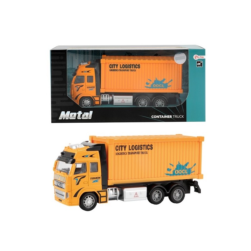 Toi Toys Container vrachtwagen 1:38 pull back