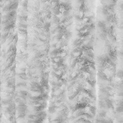 Rideau de porte queue de chat 100x240cm gris/blanc mélangé 100% polypropylène