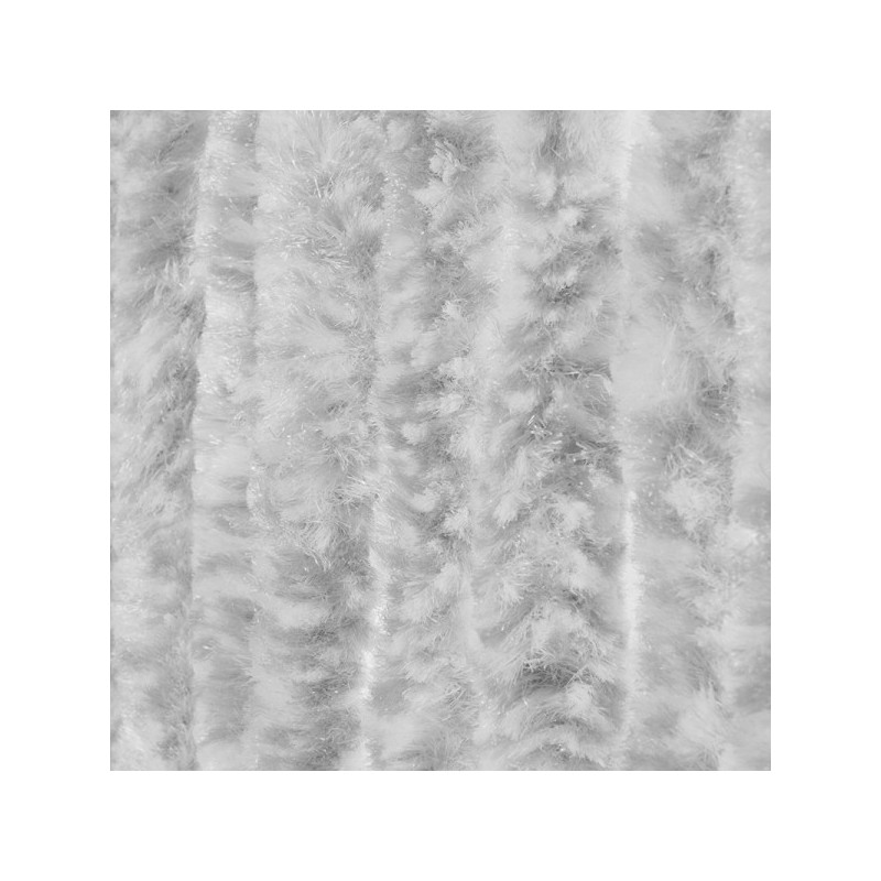 Kattenstaart deurgordijn 100x240cm grijs/wit gemêleerd 100% polypropyleen