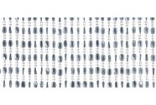 Rideau anti-mouches Charlotte 100x240cm gris 100% PVC