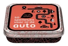 Blik 50 spelletjes voor op reis- voor in de auto