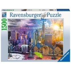 Ravensburger puzzel New York Skyline Dag en Nacht 1500 stukjes