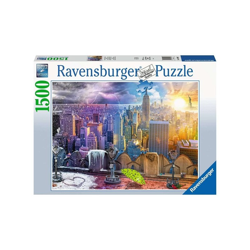Ravensburger puzzle New York Skyline Jour et Nuit 1500 pièces