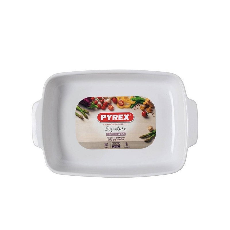 Pyrex SIGNATURE plat à pâtisserie 25x19x7cm blanc