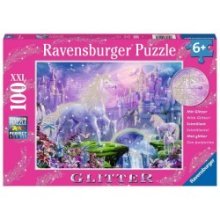 Ravensburger puzzle Royaume des licornes paillettes 100 pièces