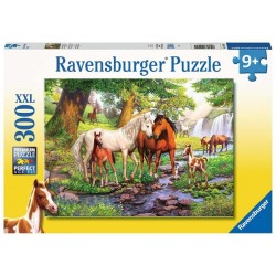 Ravensburger puzzel Wilde paarden bij de rivier 300 stukjes