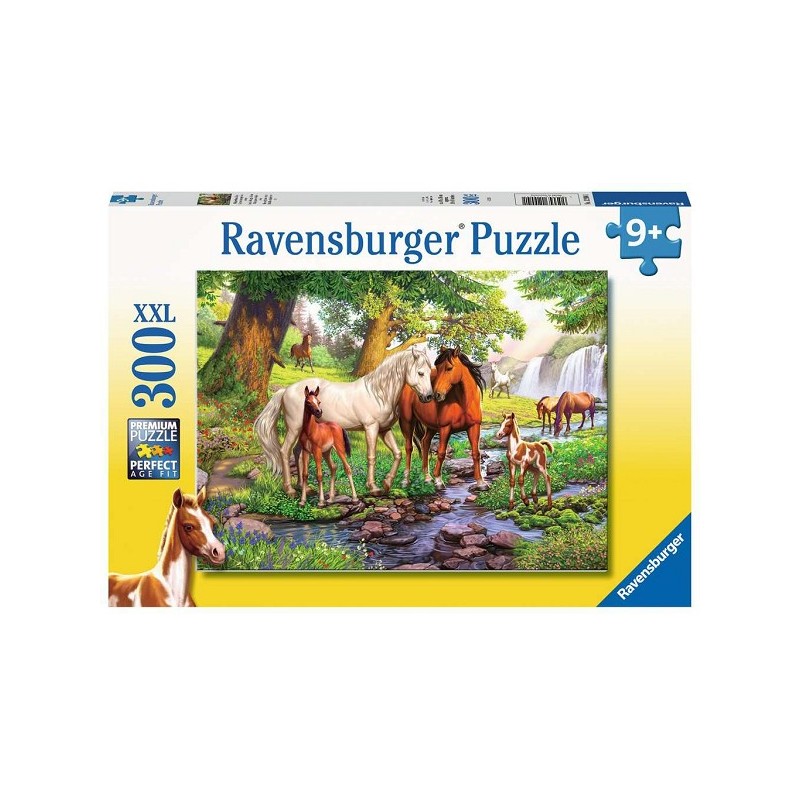 Ravensburger puzzel Wilde paarden bij de rivier 300 stukjes