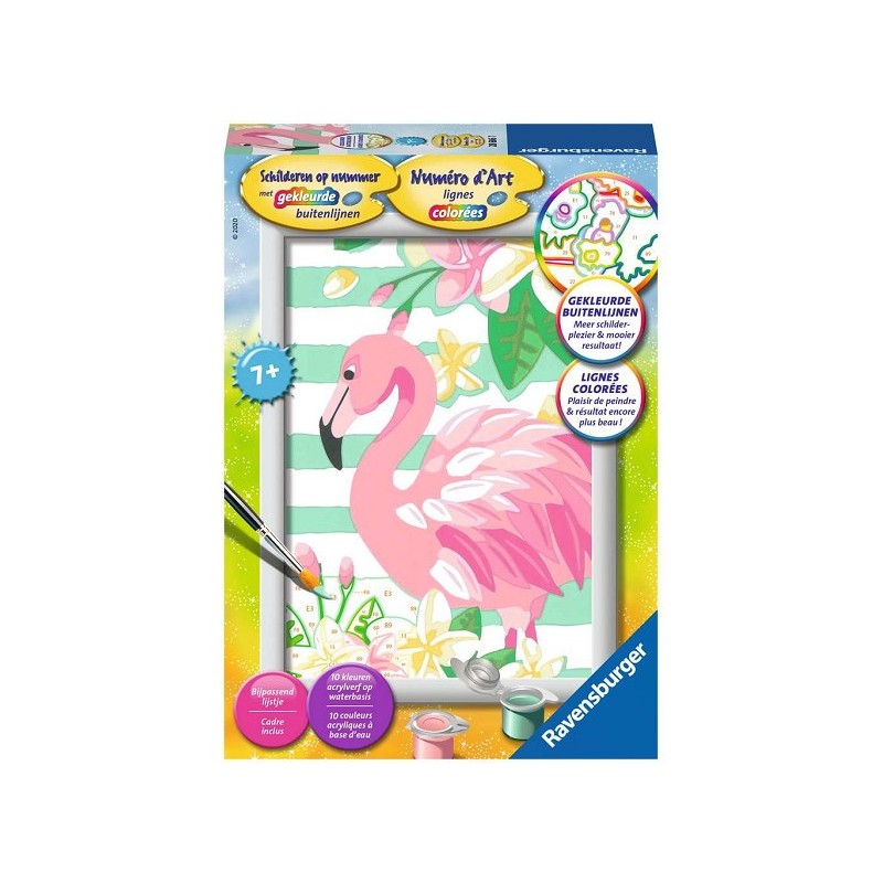 Ravensburger Peinture par numéros Flamant Rose