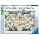 Ravensburger puzzel Wereldkaart met dieren 1500 stukjes