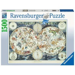 Puzzle Ravensburger Carte du monde avec animaux 1500 pièces