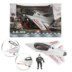 Toi Toys Army Avion de chasse militaire avec soldat