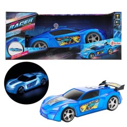 Toi Toys Rally raceauto blauw + L-G