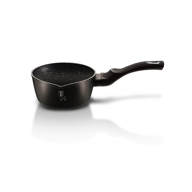 BerlingerHaus black silver line Casserole avec bec verseur Ø16cm Aluminium pour induction