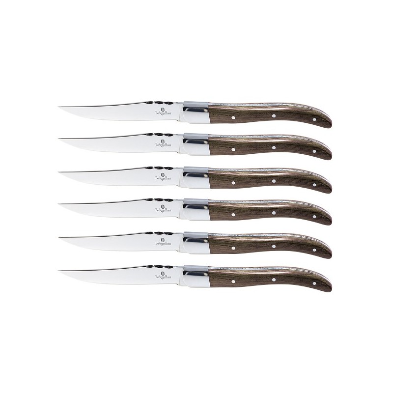 BerlingerHaus Steakmessensset van RVS 12,5cm 6 delig