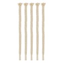 Esschert Design Torch bambou mèche de rechange en coton lot de 5