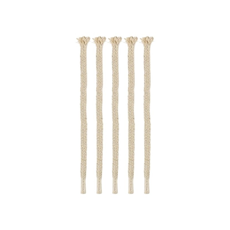 Esschert Design Torch bambou mèche de rechange en coton lot de 5