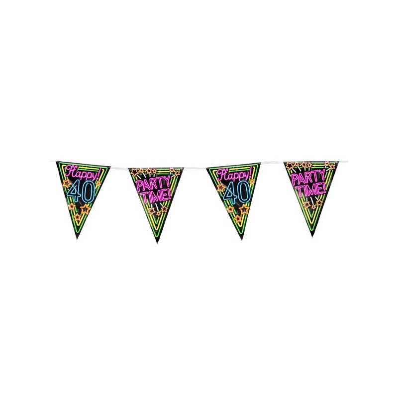 Paperdreams Neon party flag - 40