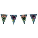 Drapeau de fête Paperdreams Neon - Joyeux anniversaire