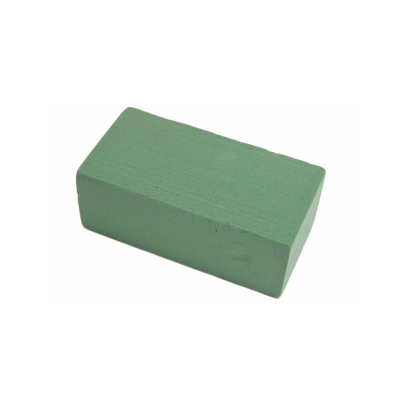 Mousse florale Basic Brick 20x10x7,5cm non emballée boîte de 20 pièces