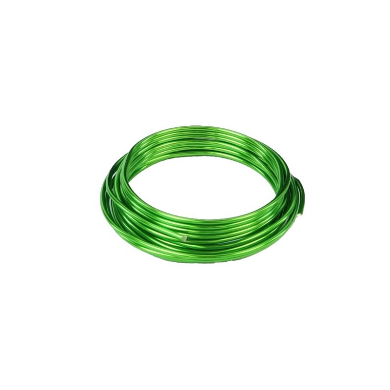 Hobby Alu Flex Wire 2mm 2,5m Vert Pomme