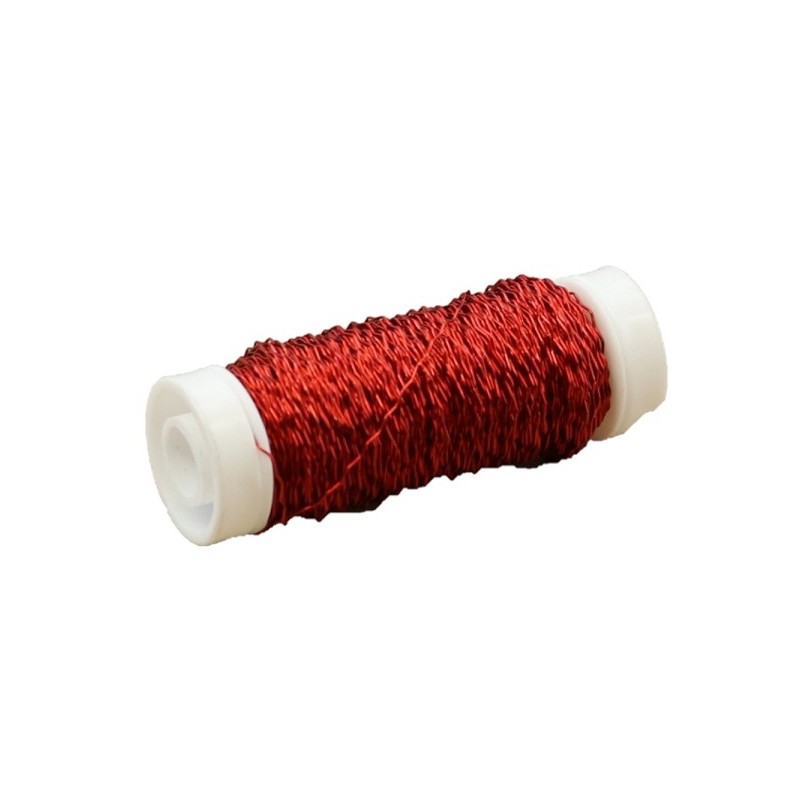 Hobby Bouillon Effekt Metaal Draad 25gram Rood