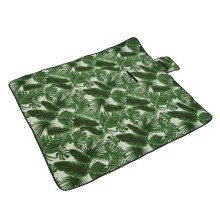 Couverture de pique-nique imprimé feuilles polyester 150x135cm
