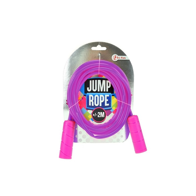 Toi Toys Springtouw paars met roze handvatten