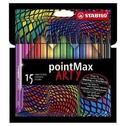 Stabilo Arty pointMax etui a 15 viltstiften