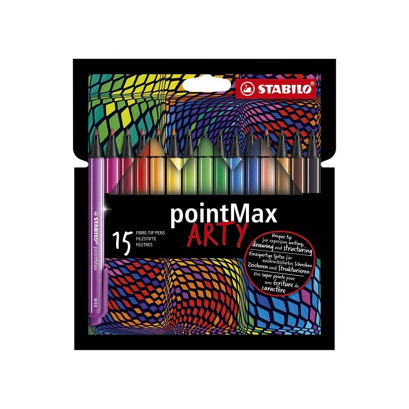 Stabilo Arty pointMax étui de 15 feutres