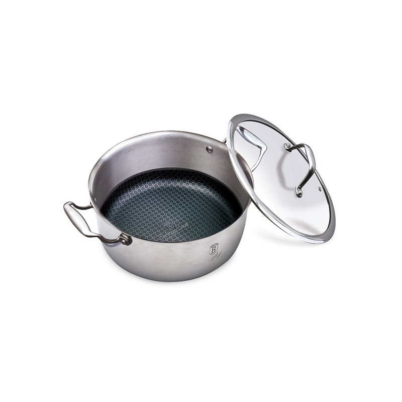 BerlingerHaus faitout 20 cm inox 2,4L Collection Eternal avec revêtement Eterna tous feux dont induction et four