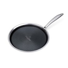 Poêle à crêpes BerlingerHaus 26 cm en acier inoxydable Collection Eternal avec revêtement Eterna convient à tous feux dont induc