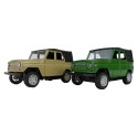 Jeep groen of beige frictie 1:32 zonder licht en geluid