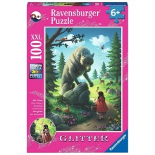 Ravensburger puzzel Roodkapje en de wolf 100 stukjes XXL