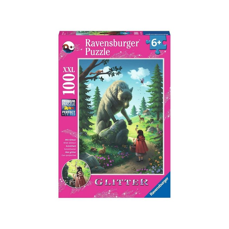 Ravensburger puzzel Roodkapje en de wolf 100 stukjes XXL