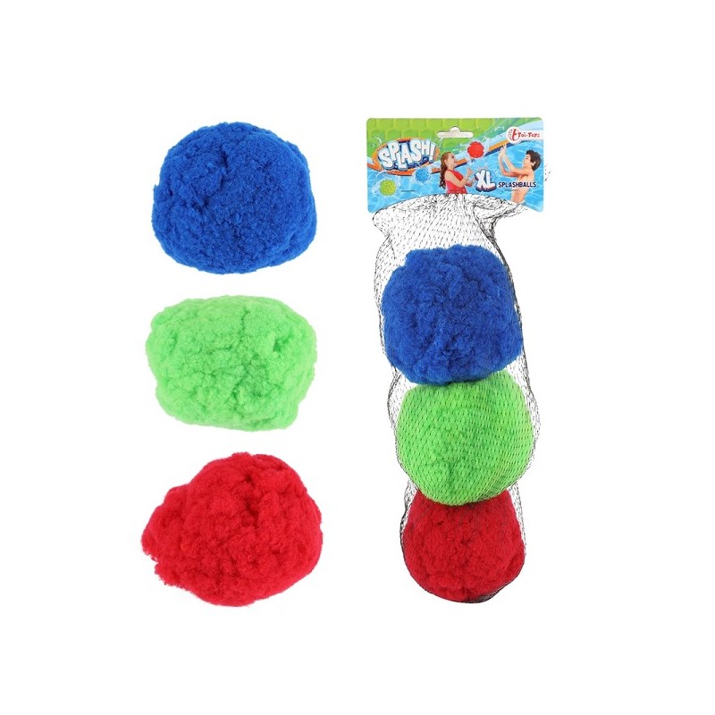 Toi Toys SPLASH Splashballen XL 15cm 3 stuks in net