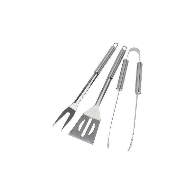 Ensemble d'outils pour barbecue 3 pièces en acier inoxydable