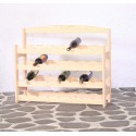 Casier à vin en pin pour 28 bouteilles 73,5x88,5x28cm (HxLxP) bois naturel