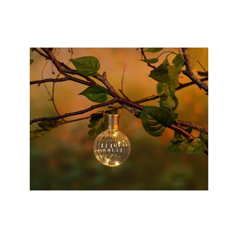 Lumineo LED Solar garden light Ø8-H11cm warm wit