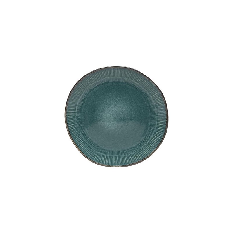 Assiette petit-déjeuner Leros Ø22cm bleu-vert boîte de 6 pcs