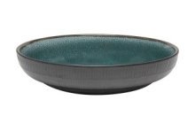 Plat Leros Ø17x6cm bleu vert