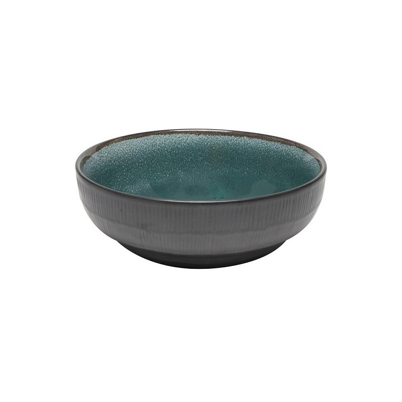 Plat Leros Ø17x6cm bleu vert