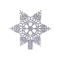 Peak flocon de neige en plastique 20,5x19cm argent