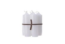 Puntkaars wax Bundel a 7 stuks 6,5x6,5x11cm wit